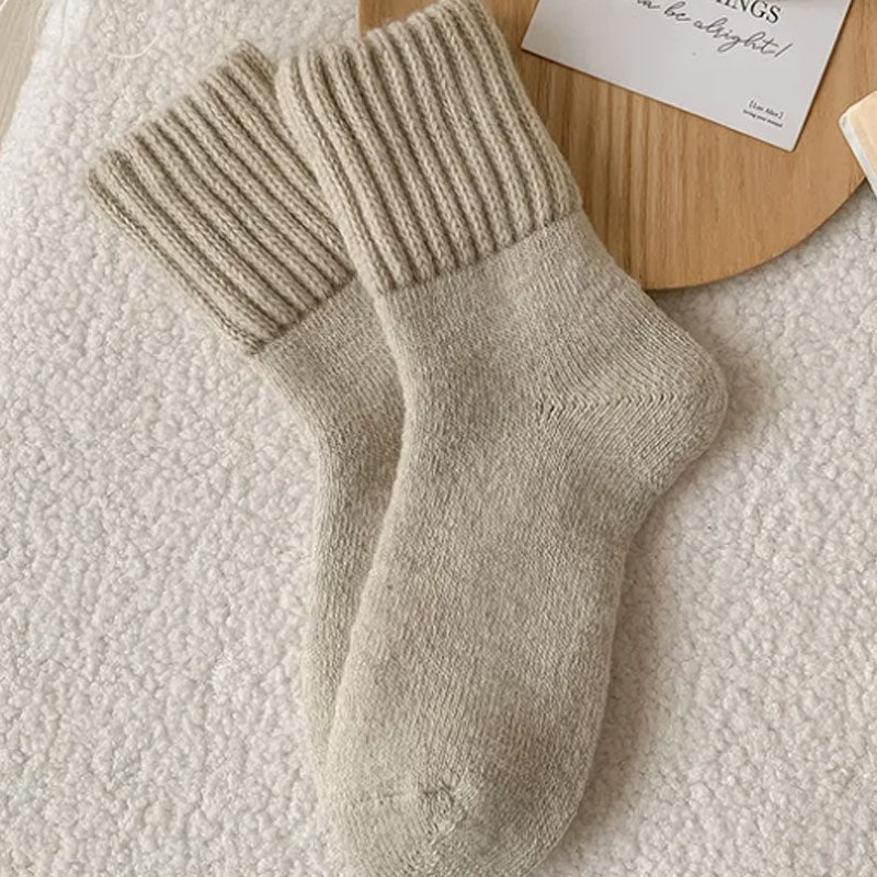 𧦠5 pairs of wool socks for women β Warm medium-sized socks