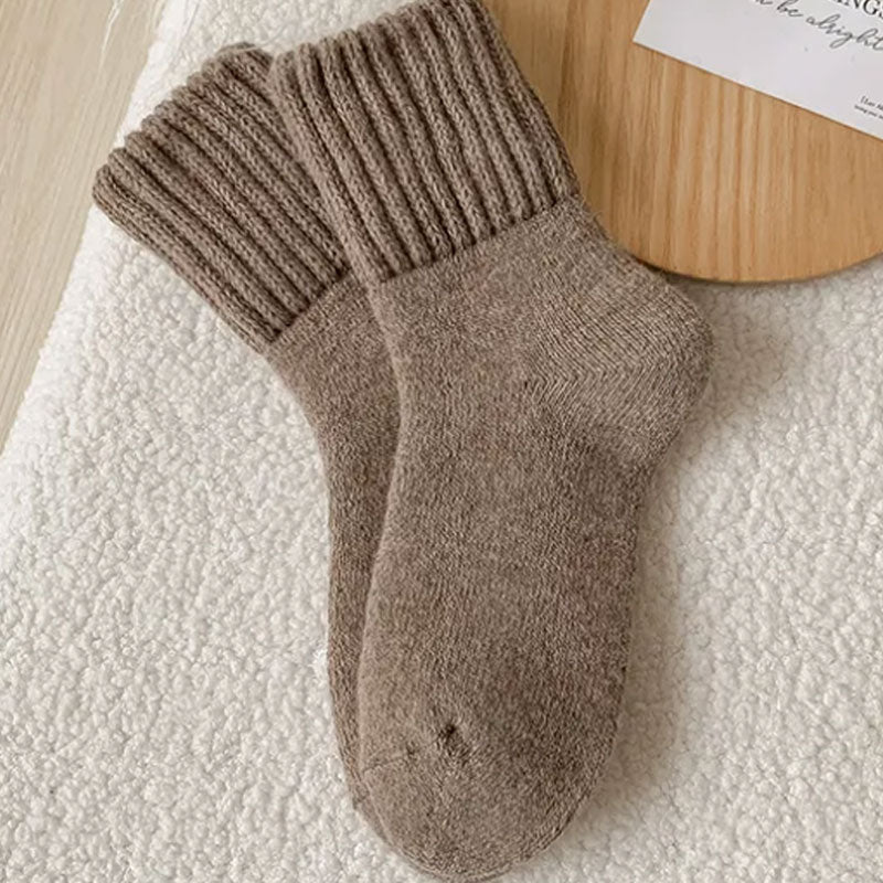 𧦠5 pairs of wool socks for women β Warm medium-sized socks