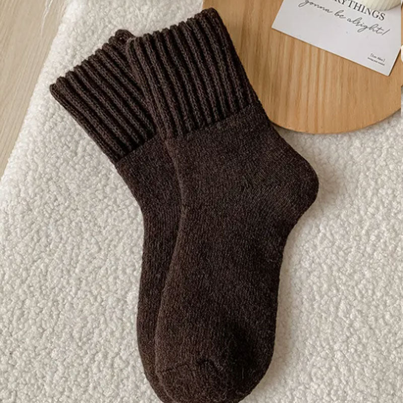 𧦠5 pairs of wool socks for women β Warm medium-sized socks