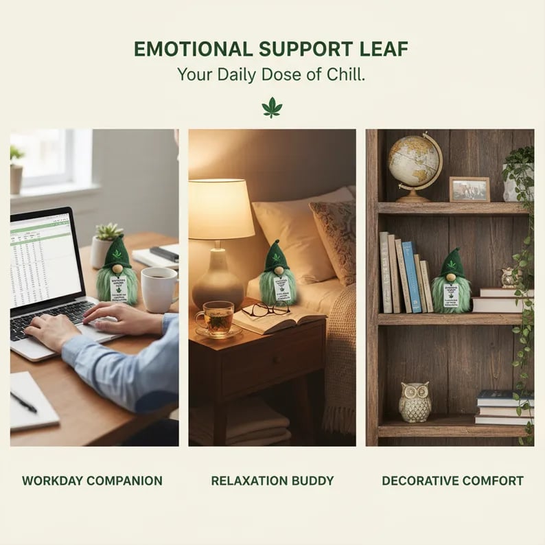 ๐ฟ๐ Emotional Support Weed Gnome โ Your Little Cannabis Companion