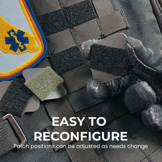 Dual-Sided Modular Velcro Patch Placeme