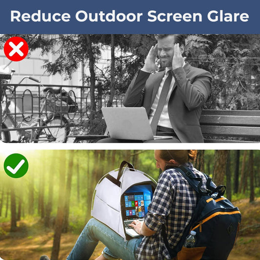 💻☀️ Laptop Sun Shade & Privacy Shield