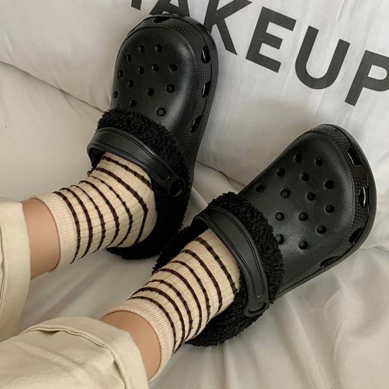 Winter Warm Shoes With Fleece Lining