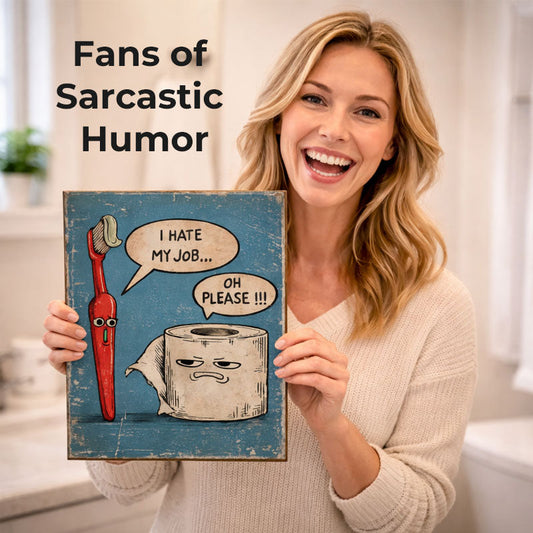 Please—metal Plate Decoration