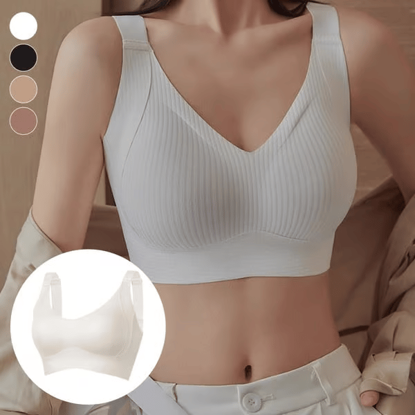 šBuy 1, get 3 packsš„Ribbed knit bra with adjustable straps for women