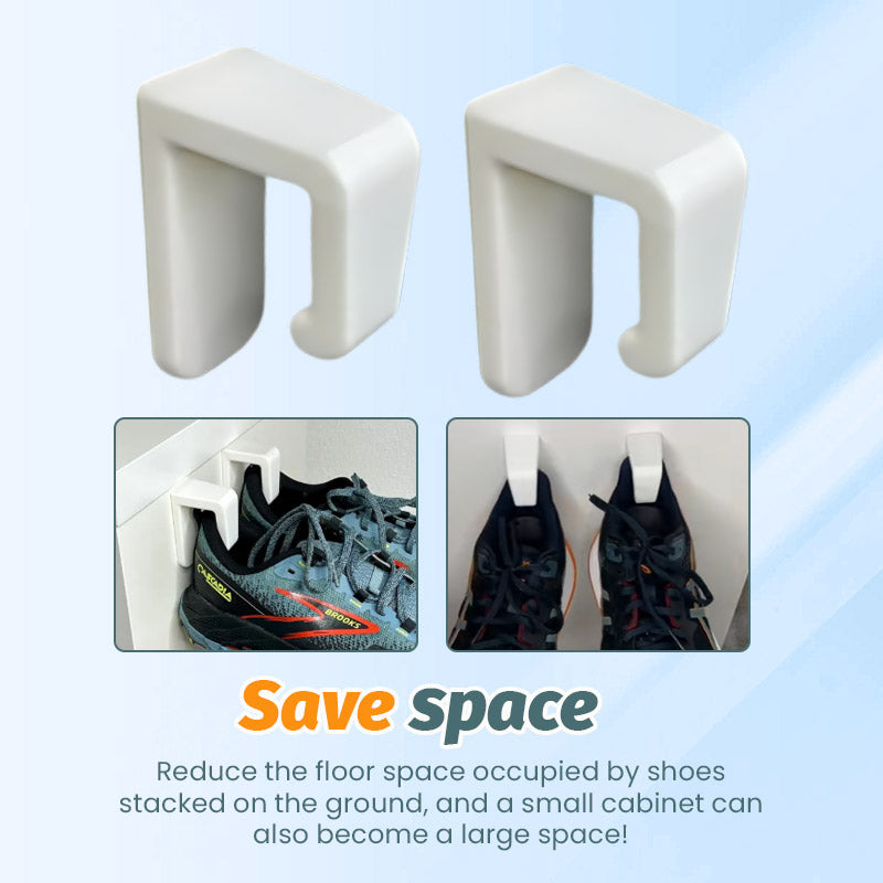 Wall shoe storage display rack