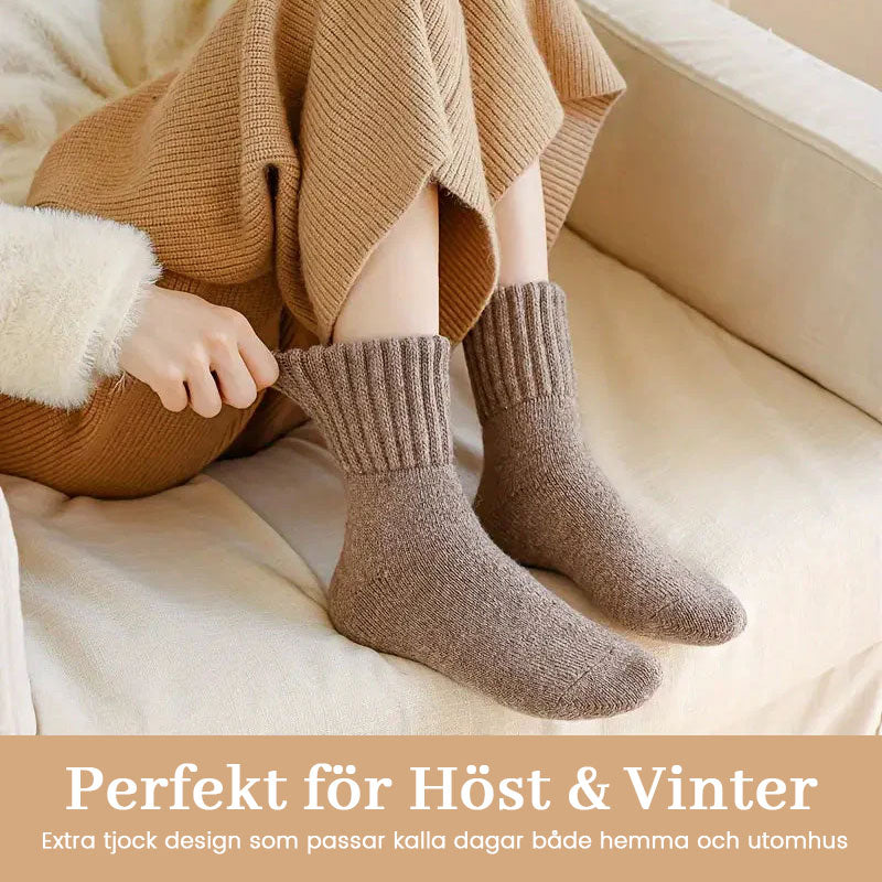 𧦠5 pairs of wool socks for women β Warm medium-sized socks