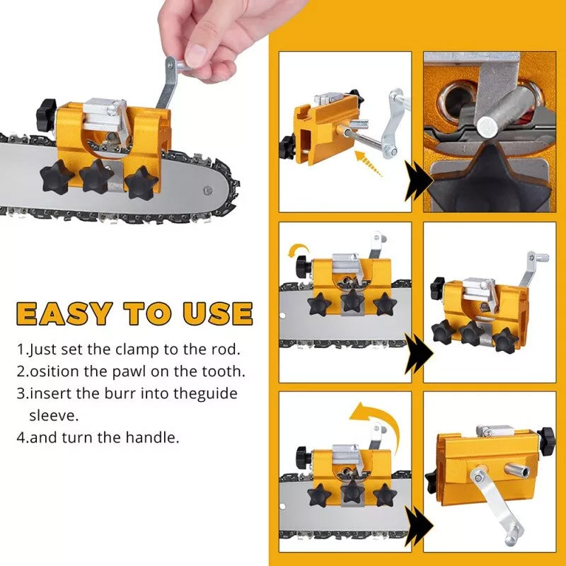 Hand Crank Chain Sharpener