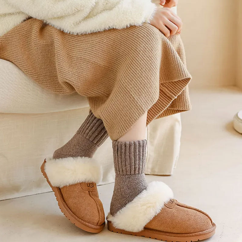 𧦠5 pairs of wool socks for women β Warm medium-sized socks