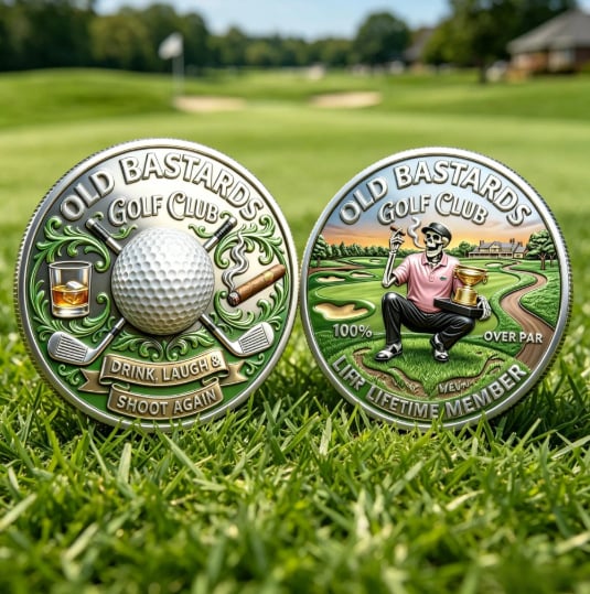 ⛳49% OFF -The Eternal Golfer's Challenge Coin