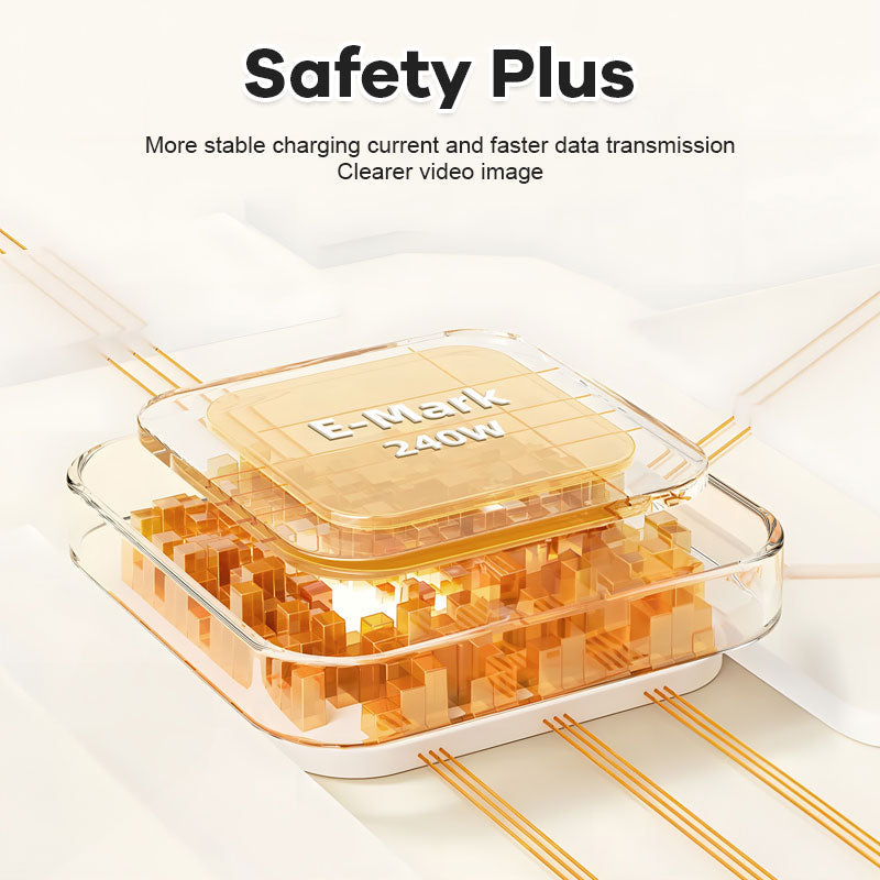 2025 new 240w 4-in-1 fast charging seven-color breathing light data cable