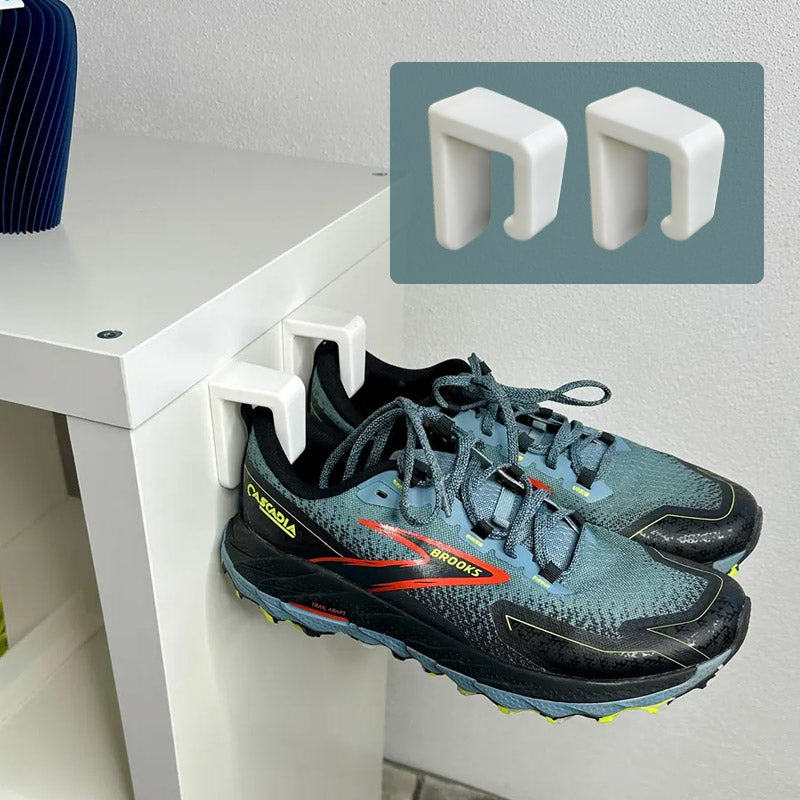 Wall shoe storage display rack