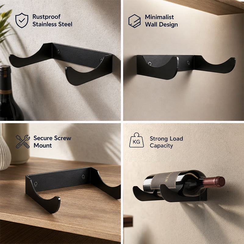 Wall-Mounted Wine Rack