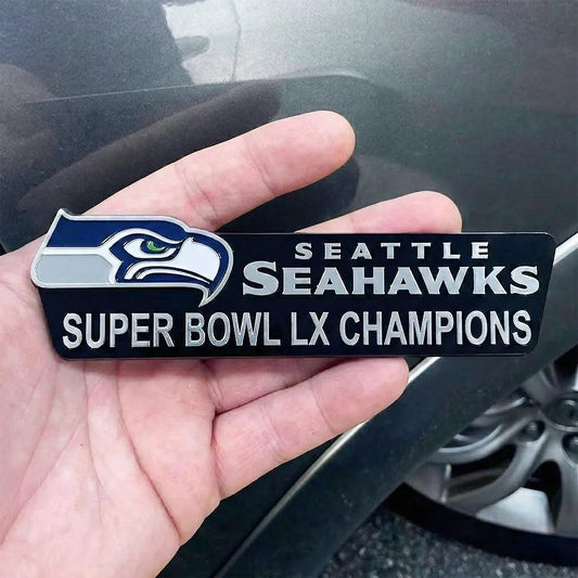 Seahawks Super Bowl LX Champions Car Emblem