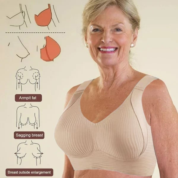 šBuy 1, get 3 packsš„Ribbed knit bra with adjustable straps for women