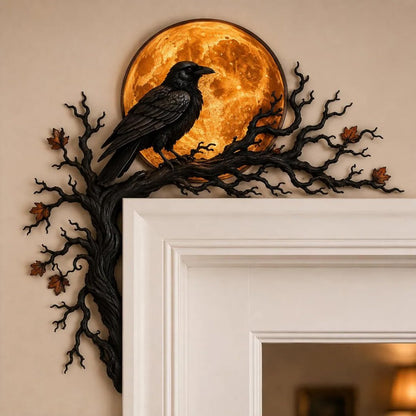 🐦‍⬛🌕 Raven Moon Halloween Corner Decor-49% OFF❗