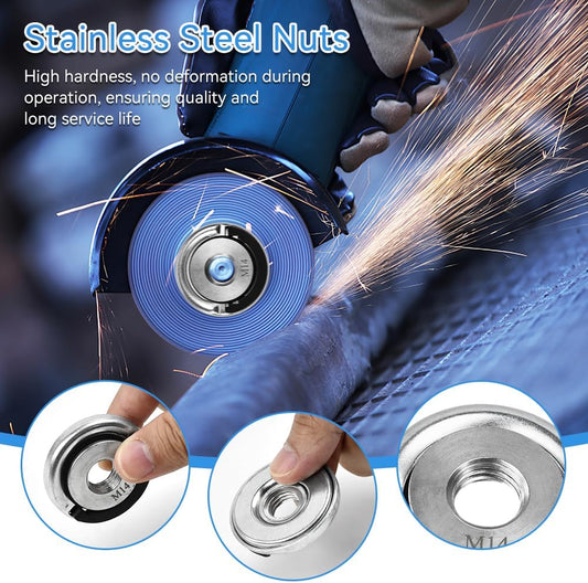 🔥LAST DAY 50% OFF - 🔧M14 Stainless Steel Grinder Lock Nut