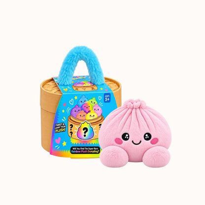 🎁Cute Plush Stuffed Dumpling Squishies with Steamer Box