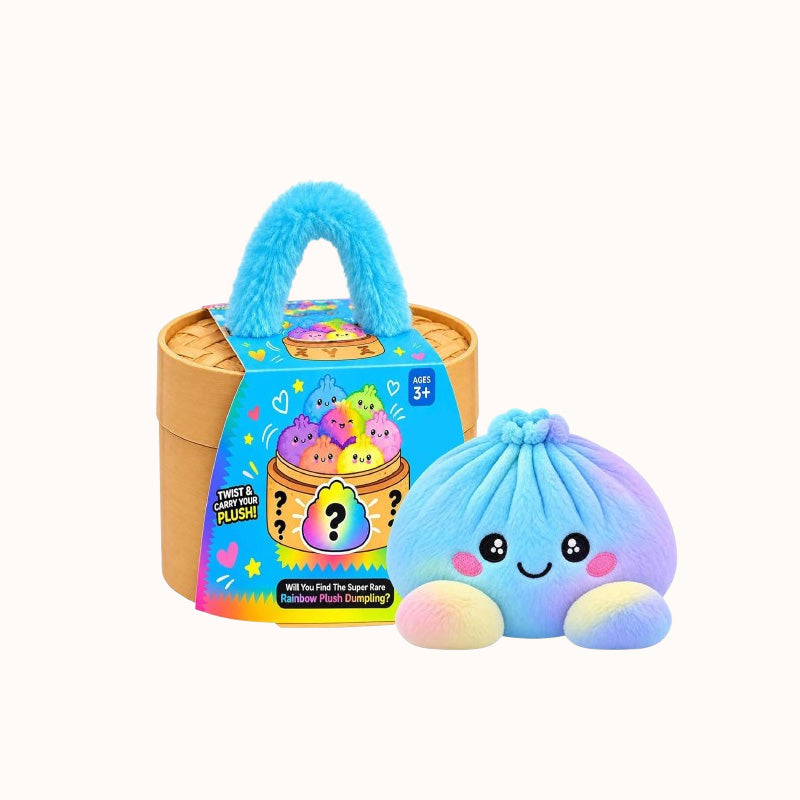 🎁Cute Plush Stuffed Dumpling Squishies with Steamer Box