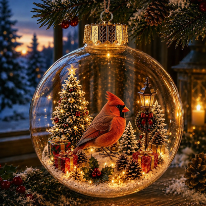 Animal Christmas Crystal Ball