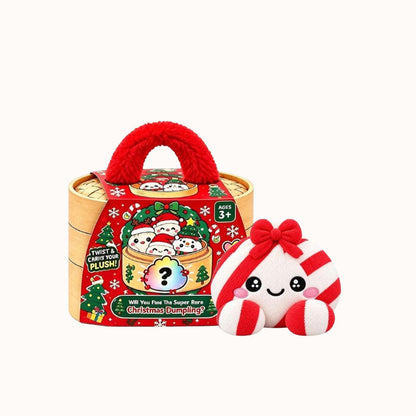 🎁Cute Plush Stuffed Dumpling Squishies with Steamer Box