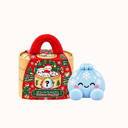 🎁Cute Plush Stuffed Dumpling Squishies with Steamer Box