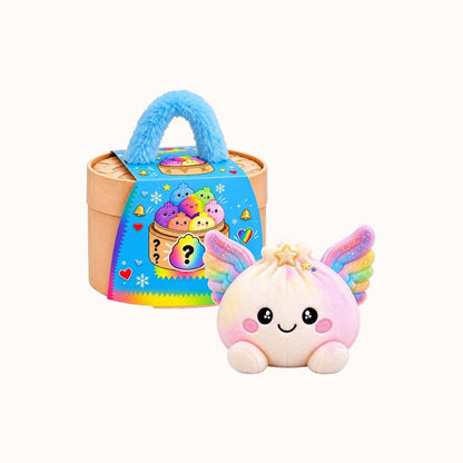 🎁Cute Plush Stuffed Dumpling Squishies with Steamer Box