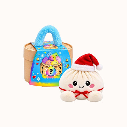 🎁Cute Plush Stuffed Dumpling Squishies with Steamer Box