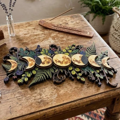⏳ Last Day 49% OFF – 🌙🌿 Botanical Moon Phase Wall Decor | Floral Lunar Cycle Wall Hanging for Witchy, Boho, Cottagecore & Celestial Home Décor ✨
