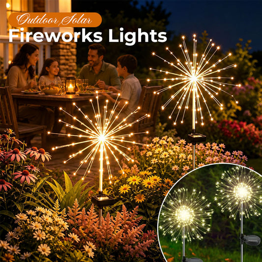 Outdoor Solar Fireworks Lights