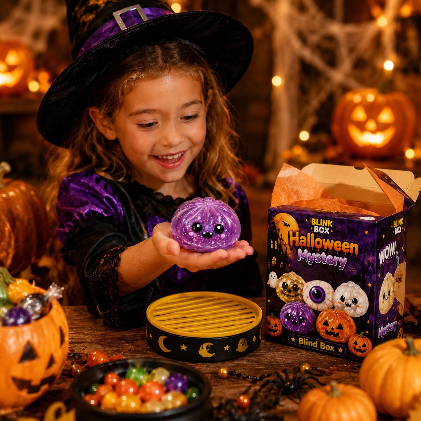 🎃 Halloween Dumpling Squeeze Squishy Toy（Non-Blind Box）