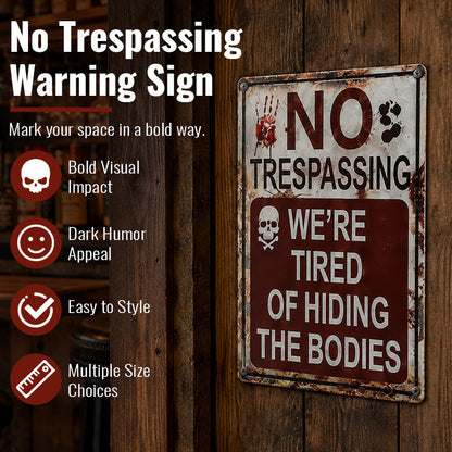 No Trespassing Warning Sign