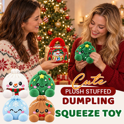 🎁Cute Plush Stuffed Dumpling Squishies with Steamer Box