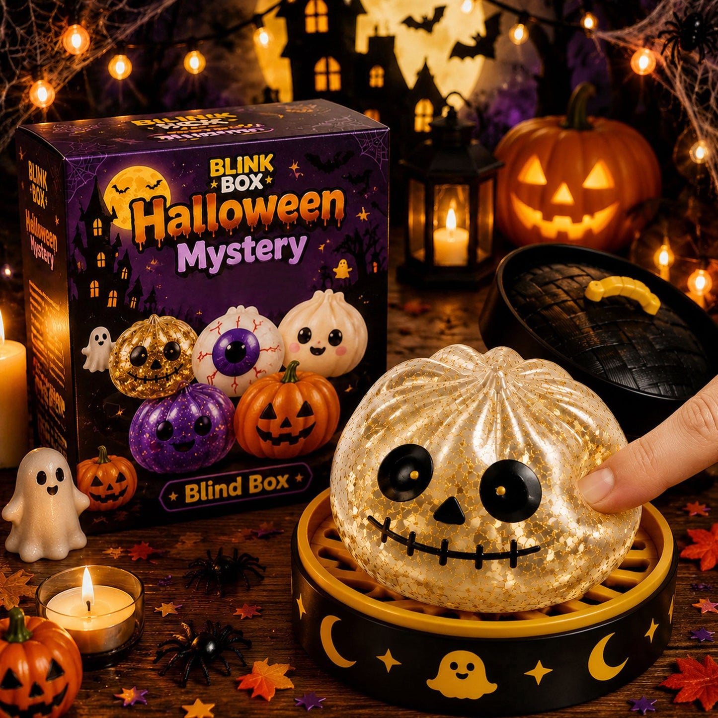 🎃 Halloween Dumpling Squeeze Squishy Toy（Non-Blind Box）