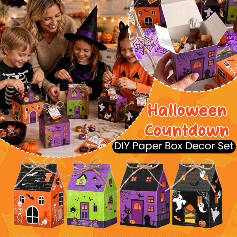 Halloween Countdown Paper Box DIY Decoration Set