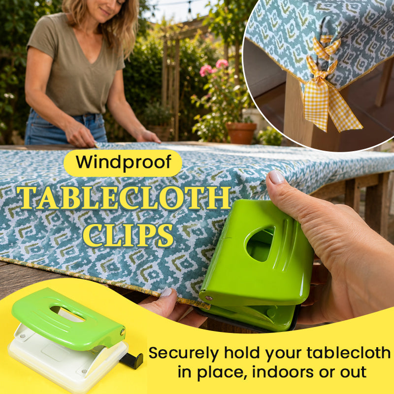 🍽️ Windproof Tablecloth Clips – Keep Your Tablecloth Secure Indoors & Outdoors