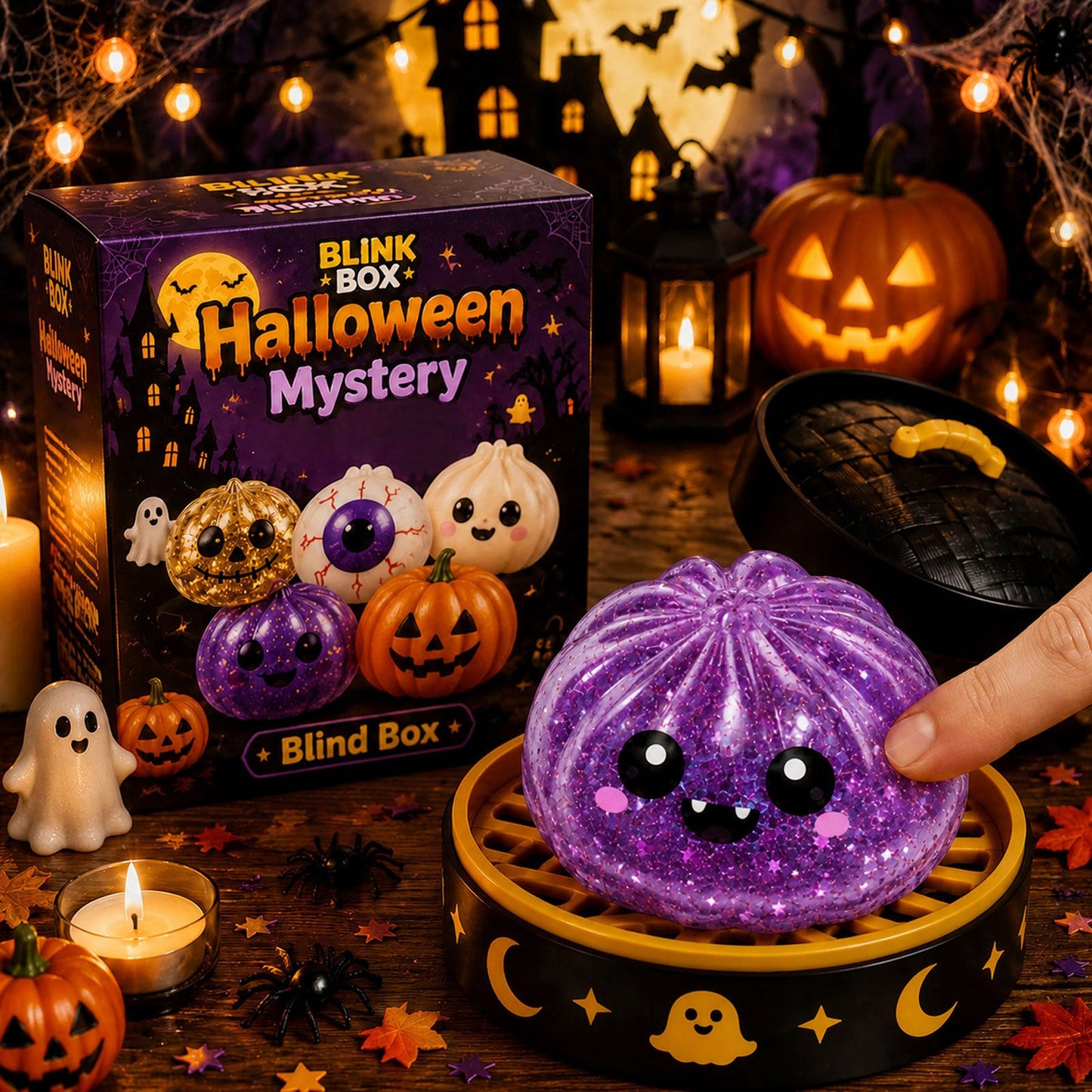 🎃 Halloween Dumpling Squeeze Squishy Toy（Non-Blind Box）