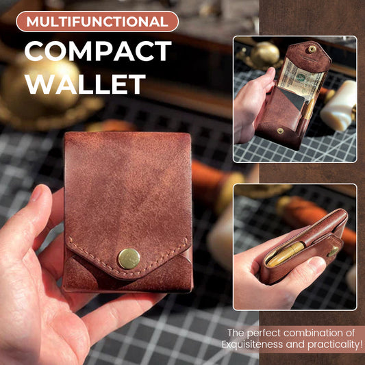 👜Vintage Handmade Leather Wallet &Without pen