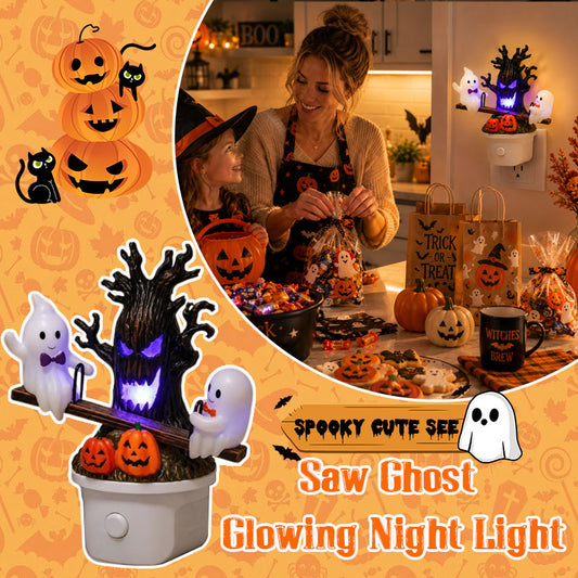 🎃👻Animated Seesaw Ghosts Night Light