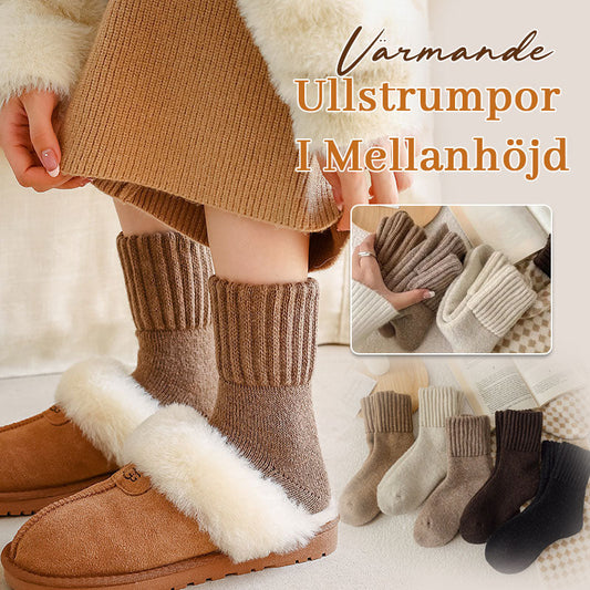 🧦 5 pairs of wool socks for women – Warm medium-sized socks