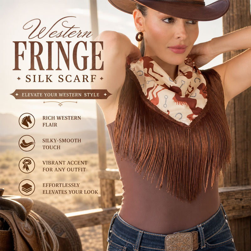 The Retro Equestrian Silk-Touch Square Scarf