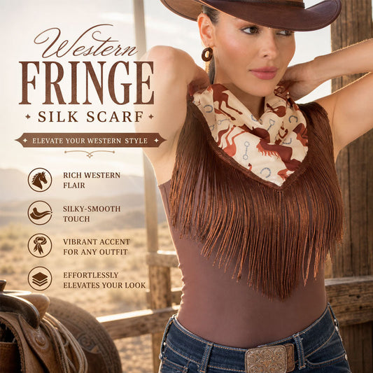 The Retro Equestrian Silk-Touch Square Scarf