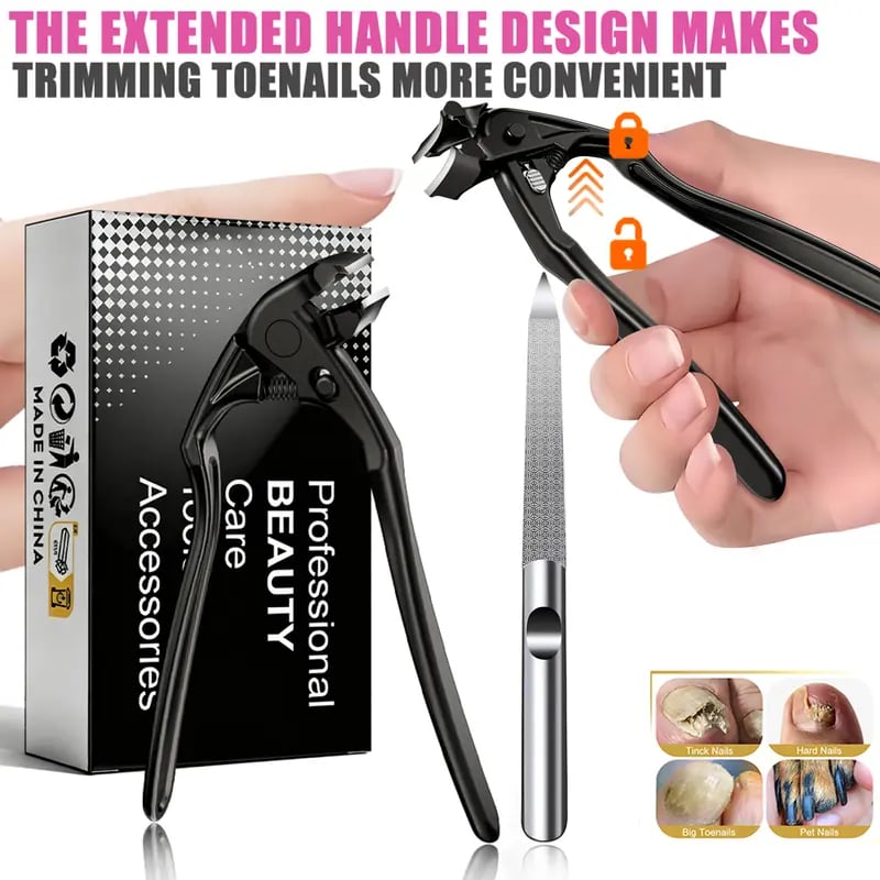 📢📢60% OFF NOW✨🔥Stainless Steel Curved Nail Clipper – Ergonomic & Easy for Seniors