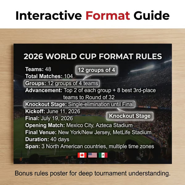🗓️ ⚽ 2026 World Cup Poster Set – Don't Miss a Match!
