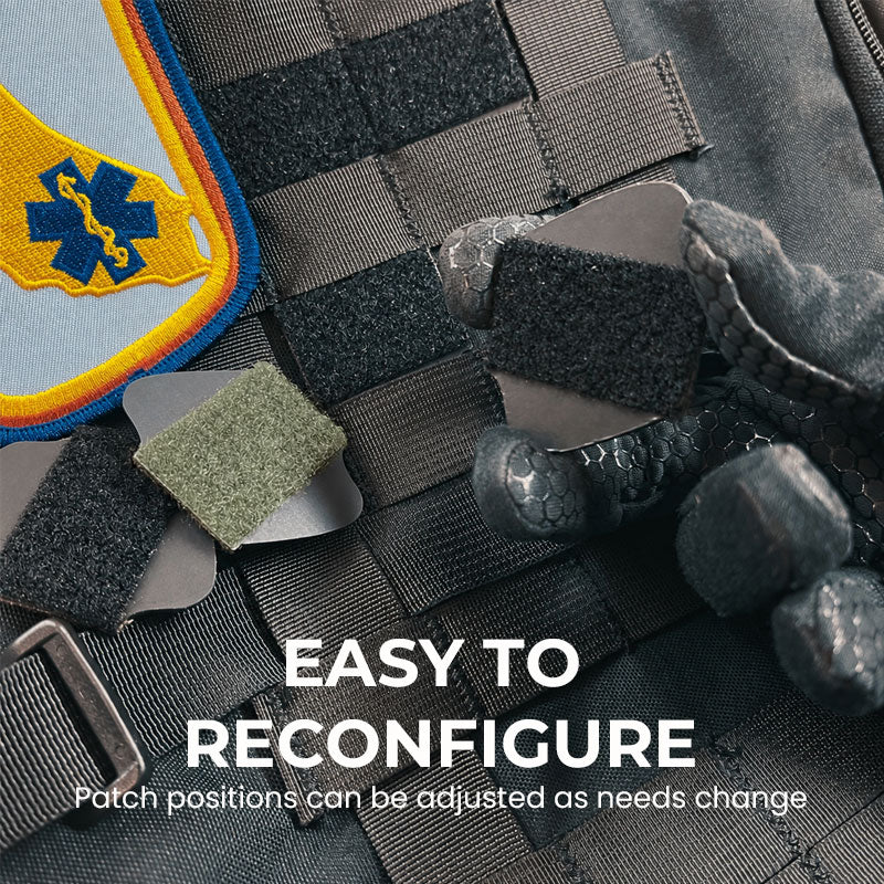 Dual-Sided Modular Velcro Patch Placeme