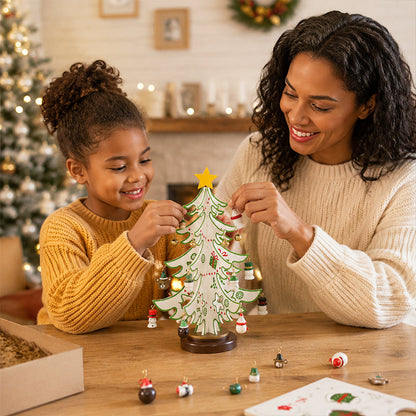🎄 DIY Wooden Christmas Tree Ornament