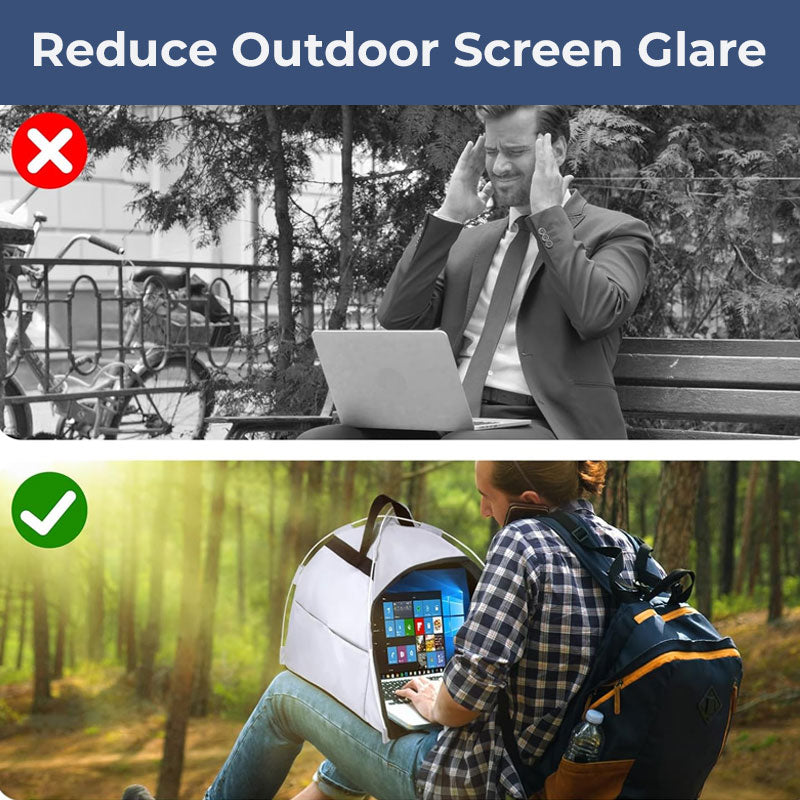 💻☀️ Laptop Sun Shade & Privacy Shield