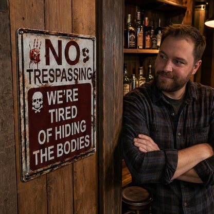 No Trespassing Warning Sign