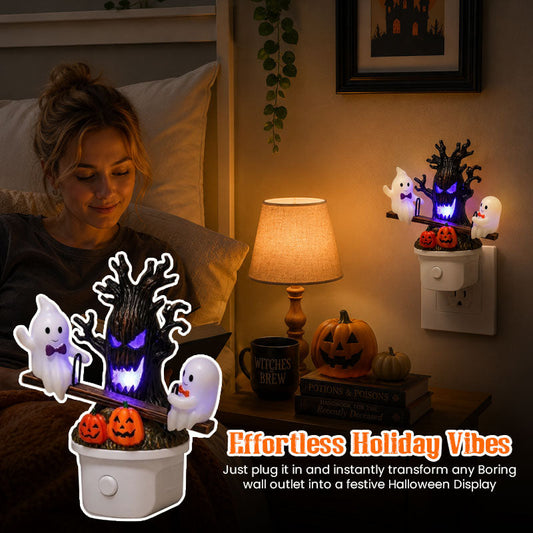 🎃👻Animated Seesaw Ghosts Night Light