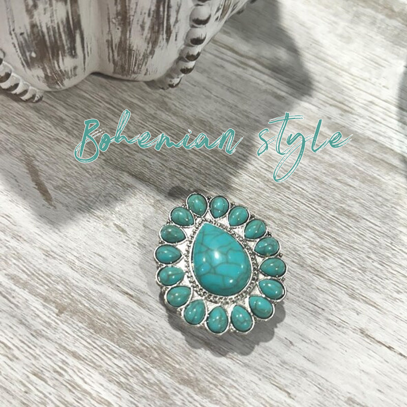 🌵 Desert Bloom Grip – Vintage Turquoise Pop Socket for Soulful Souls